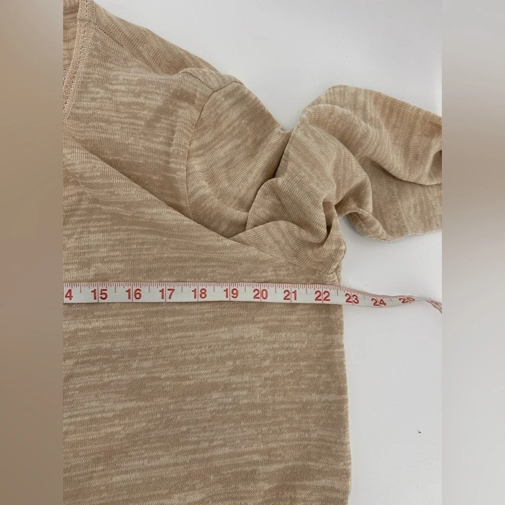 CHANEL Cardigan Twin Set 99P Beige Size 46 Tank Size 50 Cardigan Cotton